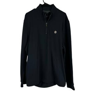 Ted Baker NWOT Men's Black Kilbrn Half Zip Pullover Sweater Size 6 (US XXL)